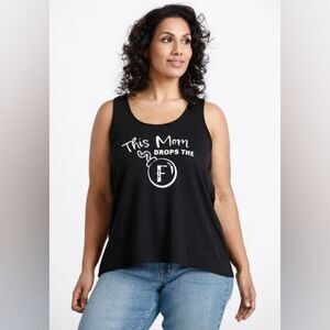 New With Tag Size‎ Large Warehouse One Women's Black F Bomb Racerback Tank